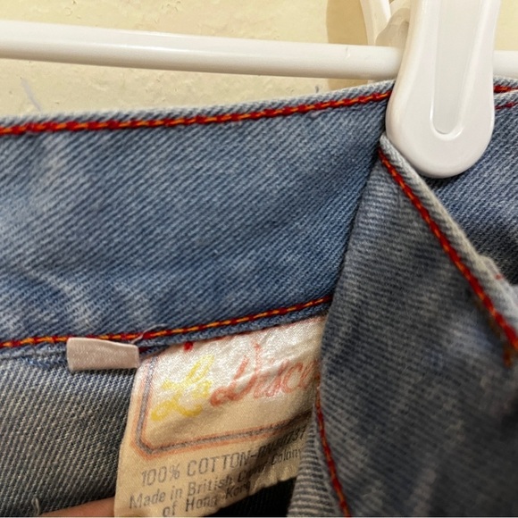 Vintage 60s 70s RARE LA Disco high waist bell bottom flare jeans sz 24 - Picture 3 of 6